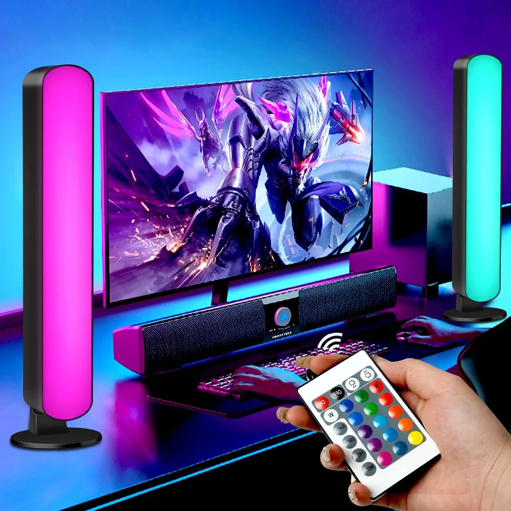 Smart LED Symphony Sound Control Pickup Light RGB Music Rhythm Ambient Lamp With App Control For TV Compute Gaming Desktop Decor